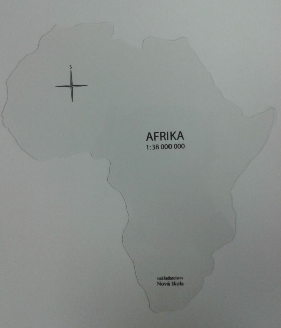 Obrysová mapa - Afrika