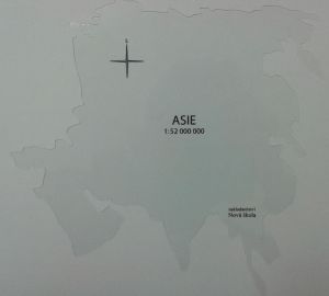 Obrysová mapa - Asie